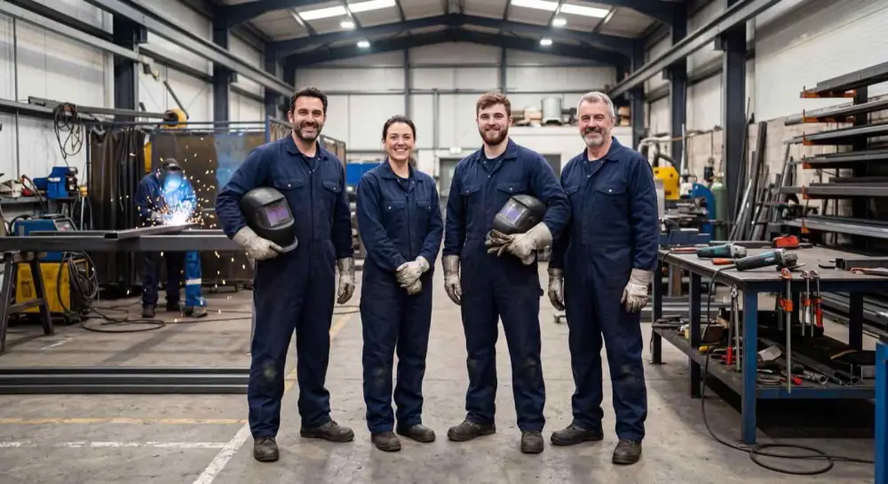 Foresight team working with candidates on-site